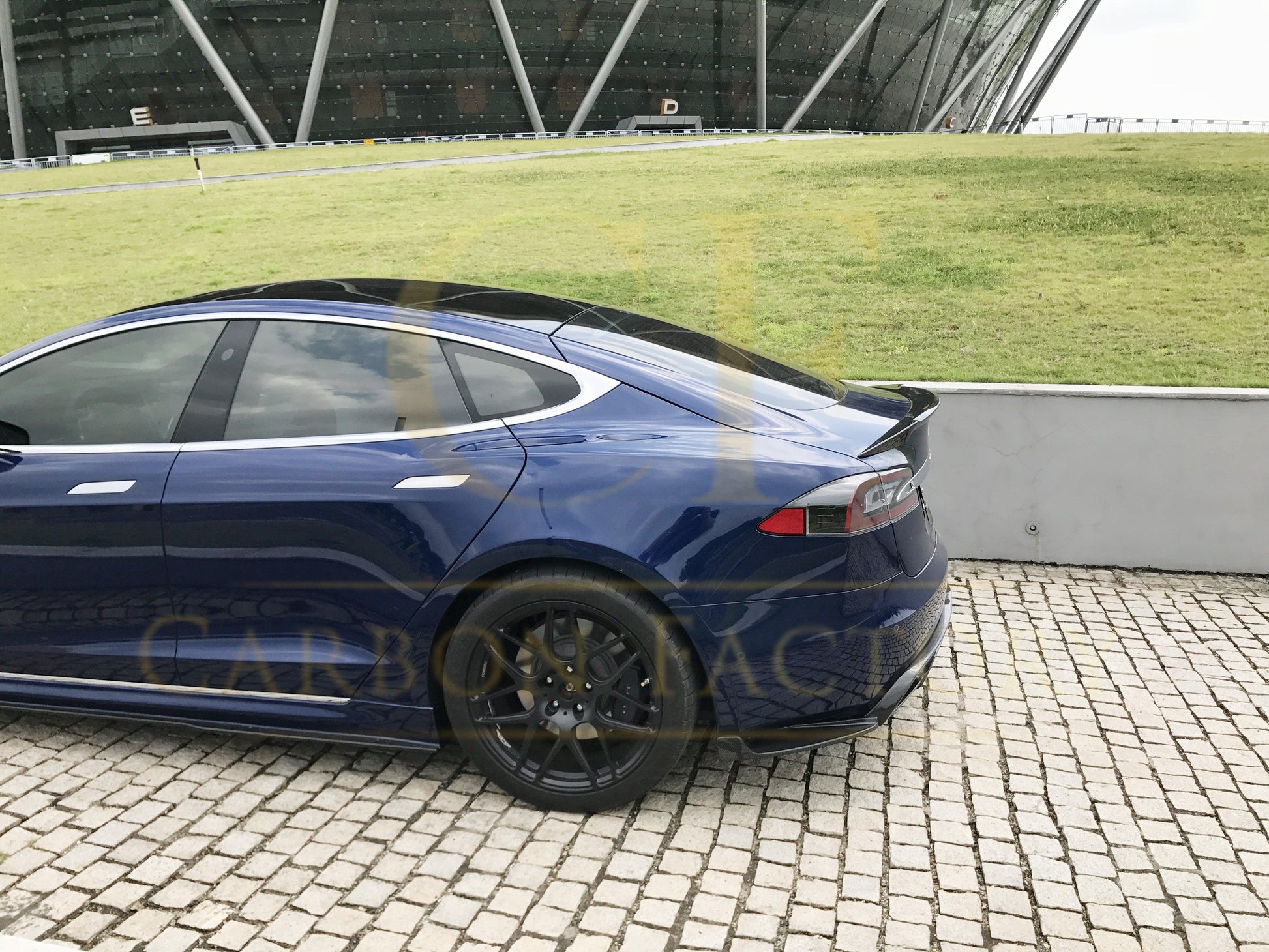 Tesla Model S C Style Carbon Fibre Boot Spoiler 13-22 by Carbon Factory-Carbon Factory