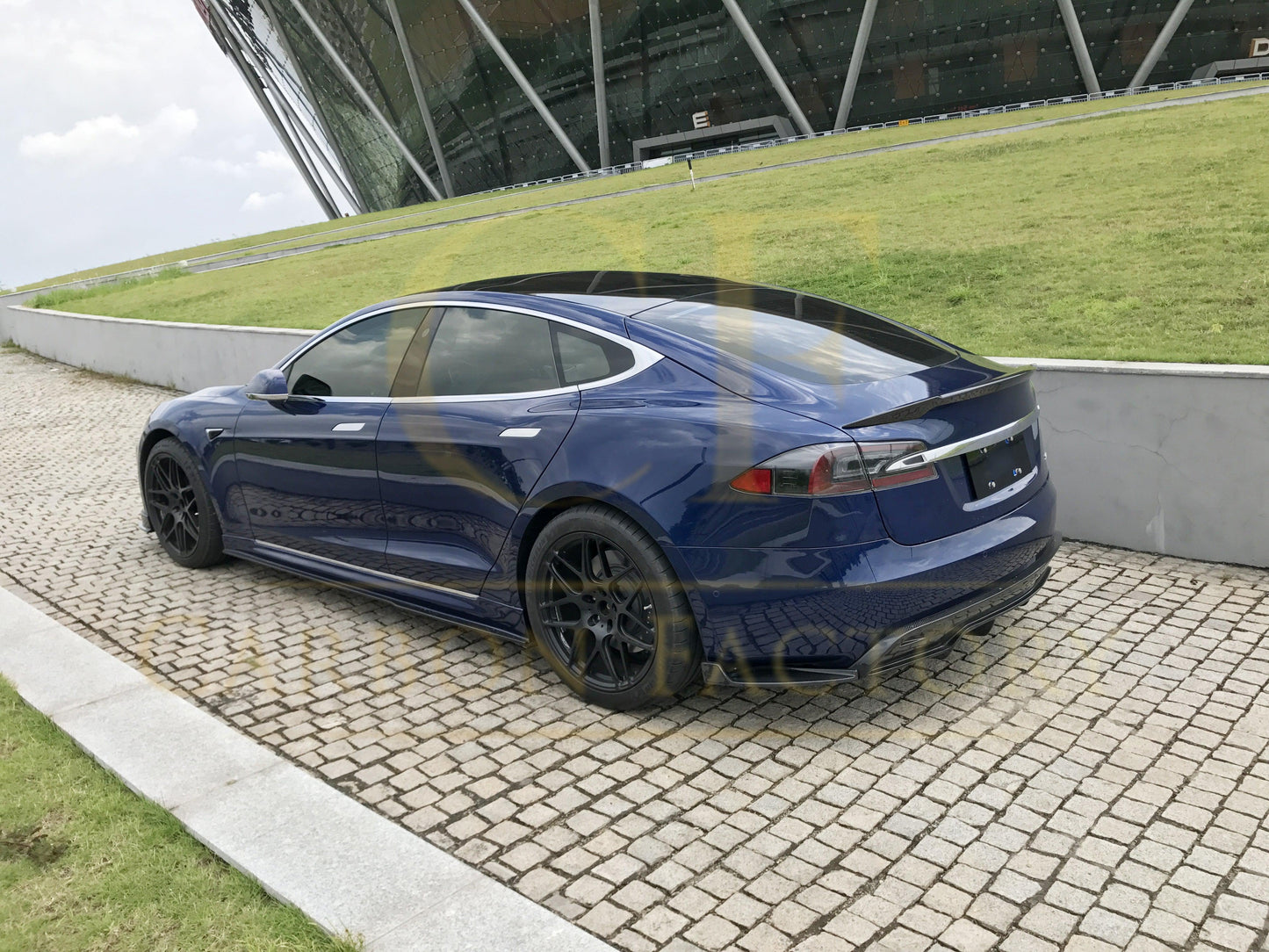 Tesla Model S C Style Carbon Fibre Boot Spoiler 13-22 by Carbon Factory-Carbon Factory