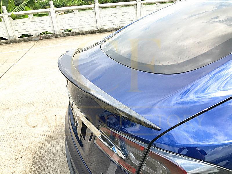 Tesla Model S C Style Carbon Fibre Boot Spoiler 13-22 by Carbon Factory-Carbon Factory