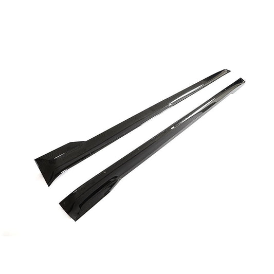 Tesla Model S Facelift V style Carbon Fibre Side Skirt 21-Present-Carbon Factory