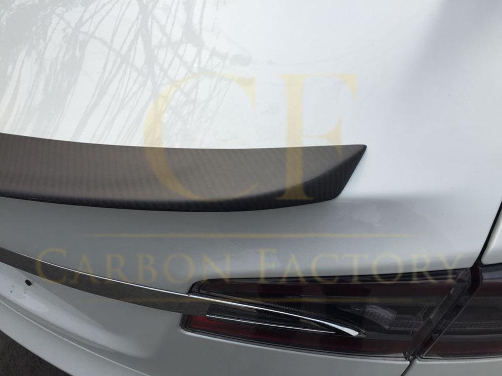 Tesla Model S Performance Style Matt Carbon Fibre Boot Spoiler 13-Present-Carbon Factory