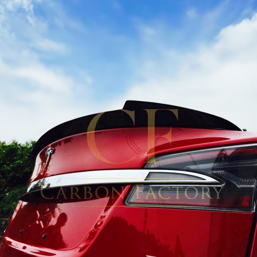 Tesla Model S V Style Carbon Fibre Boot Spoiler 13-Present by Carbon Factory-Carbon Factory