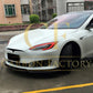 Tesla Model S V Style Carbon Fibre Front Splitter 16-17 by Carbon Factory-Carbon Factory