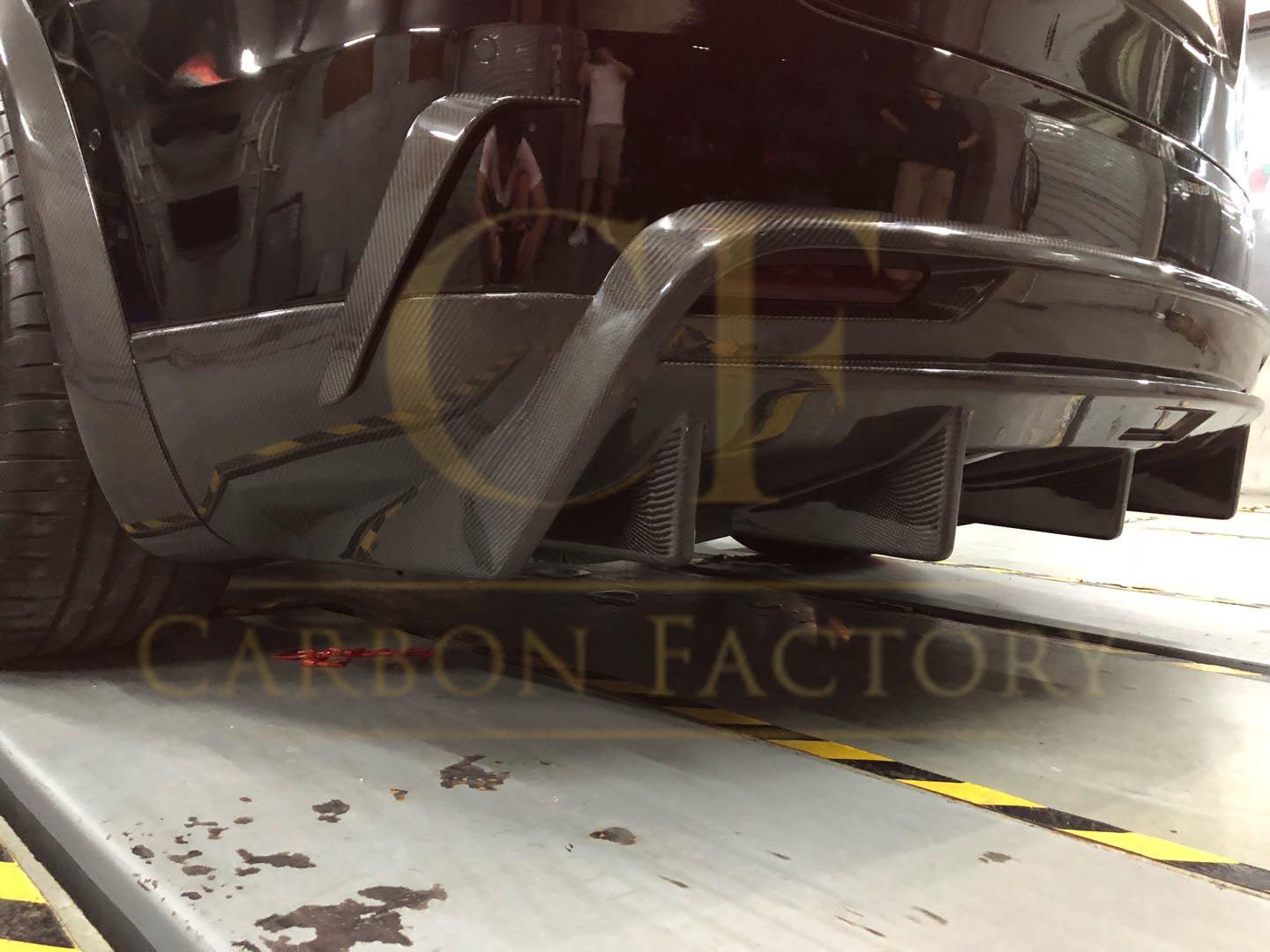 Tesla Model X V Style Carbon Fibre Rear Diffuser 16-Present by Carbon Factory-Carbon Factory