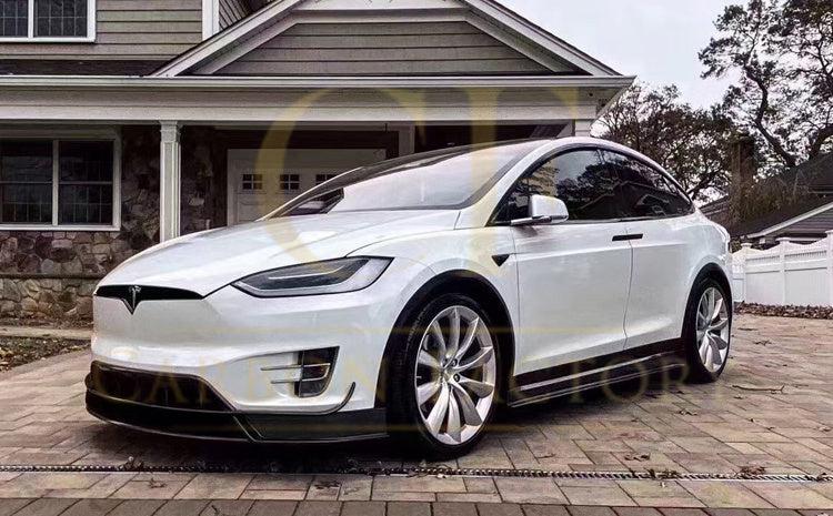 Tesla Model X V Style Carbon Fibre Side Skirts 16-Present by Carbon Factory-Carbon Factory