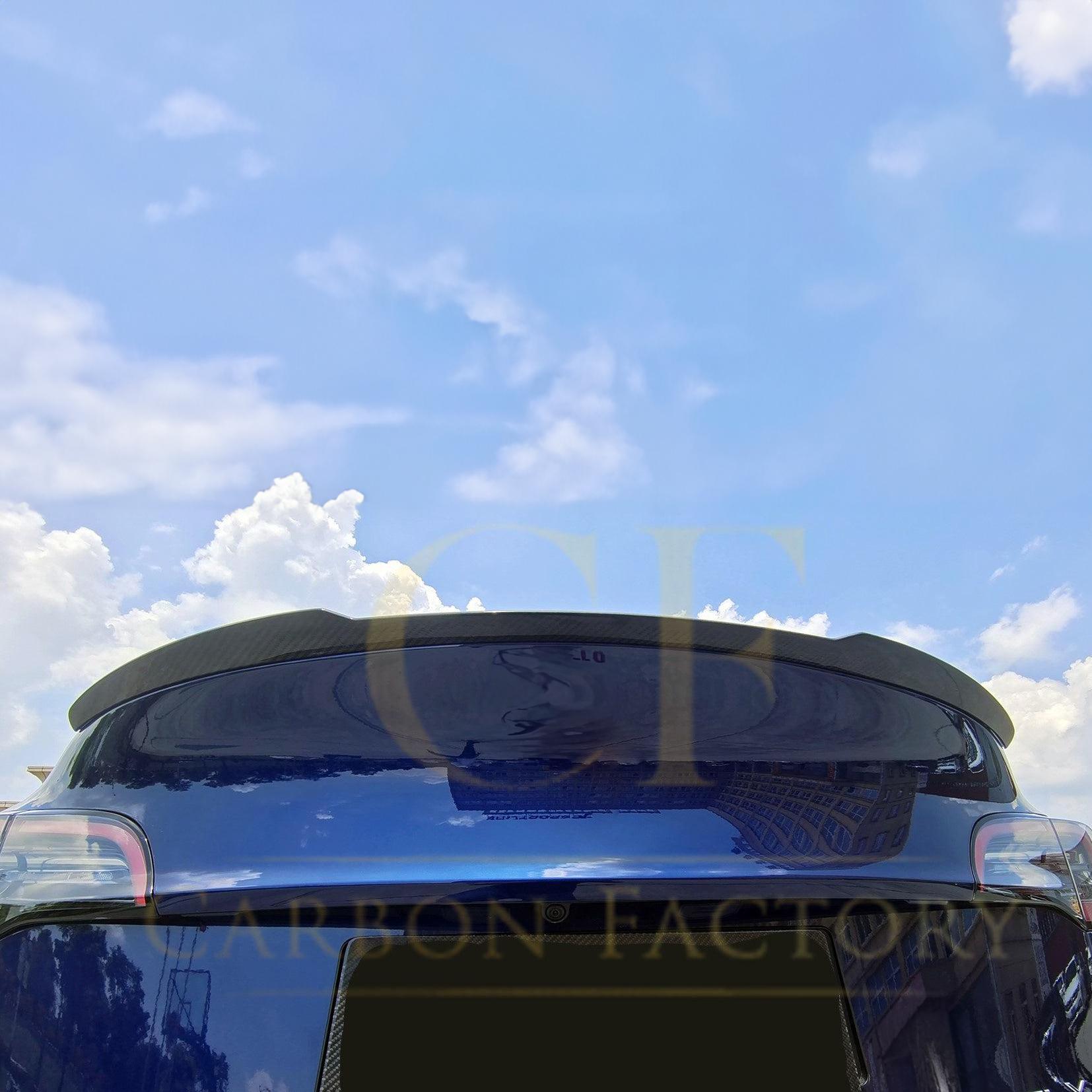 Tesla Model Y C Style Carbon Fibre Rear Spoiler 19-23 by Carbon Factory-Carbon Factory