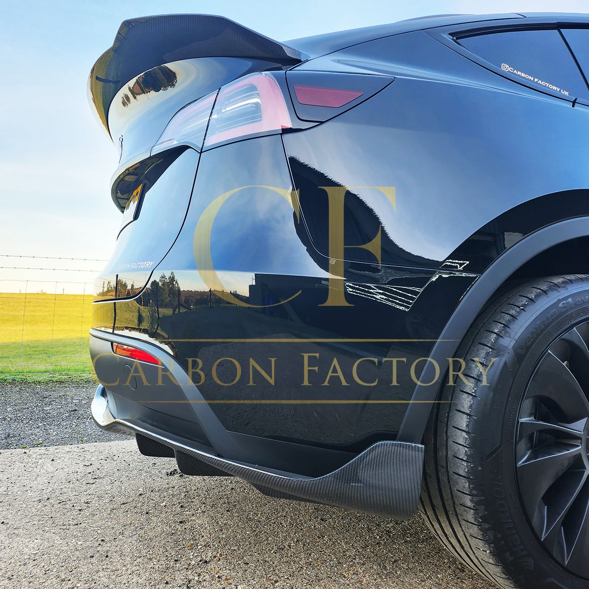 Tesla Model Y CS Style Carbon Fibre Rear Diffuser 19-23-Carbon Factory