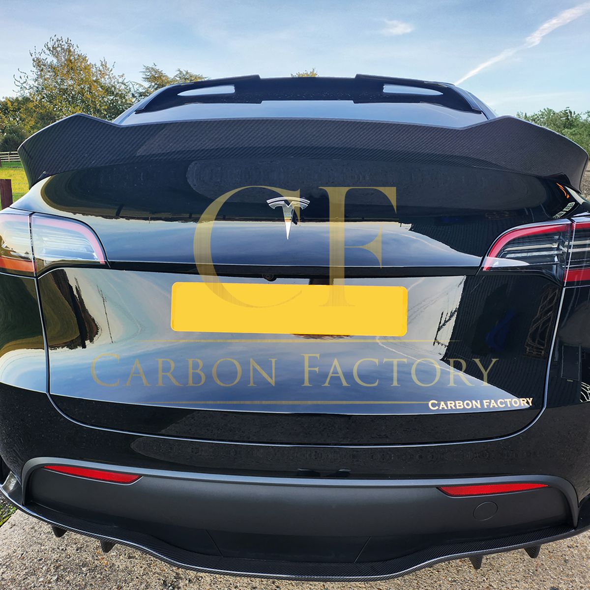 Tesla Model Y CS Style Carbon Fibre Rear Diffuser 19-23-Carbon Factory