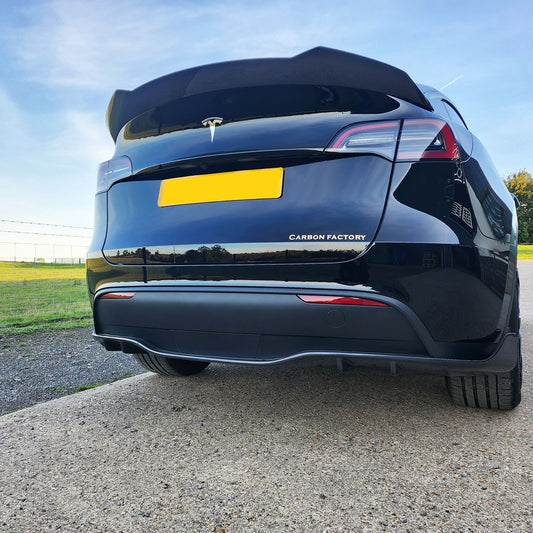 Tesla Model Y CS Style Carbon Fibre Rear Diffuser 19-23-Carbon Factory