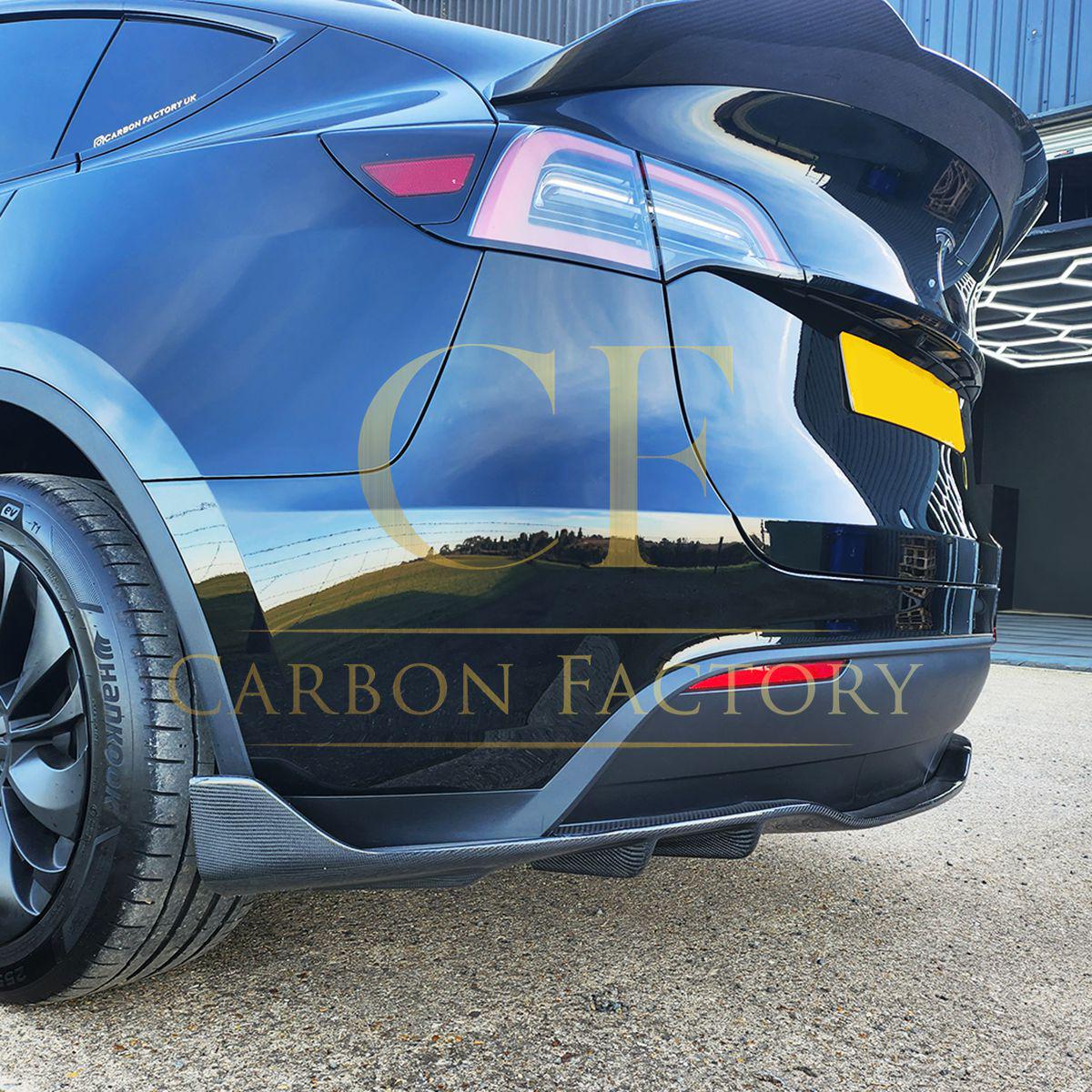 Tesla Model Y CS Style Carbon Fibre Rear Diffuser 19-24 by Carbon Factory-Carbon Factory