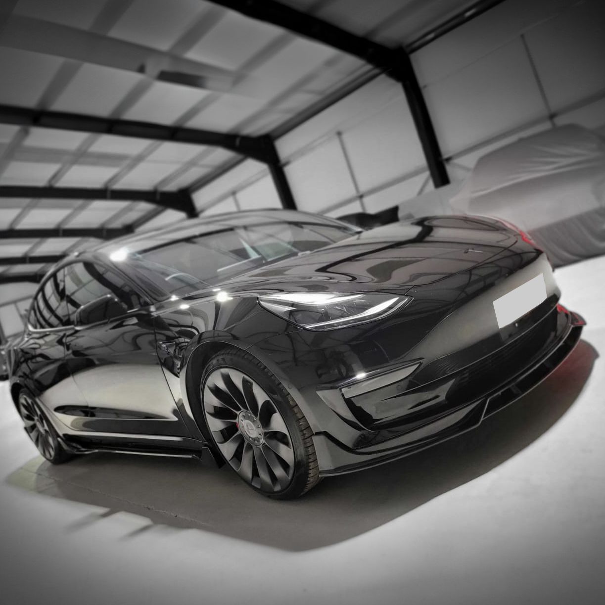 Tesla Model Y Competition Style Gloss Black Front Splitter 19-24 by Carbon Factory-Carbon Factory