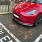 Tesla Model Y P Style Carbon Fibre Front Splitter 19-23 by Carbon Factory-Carbon Factory