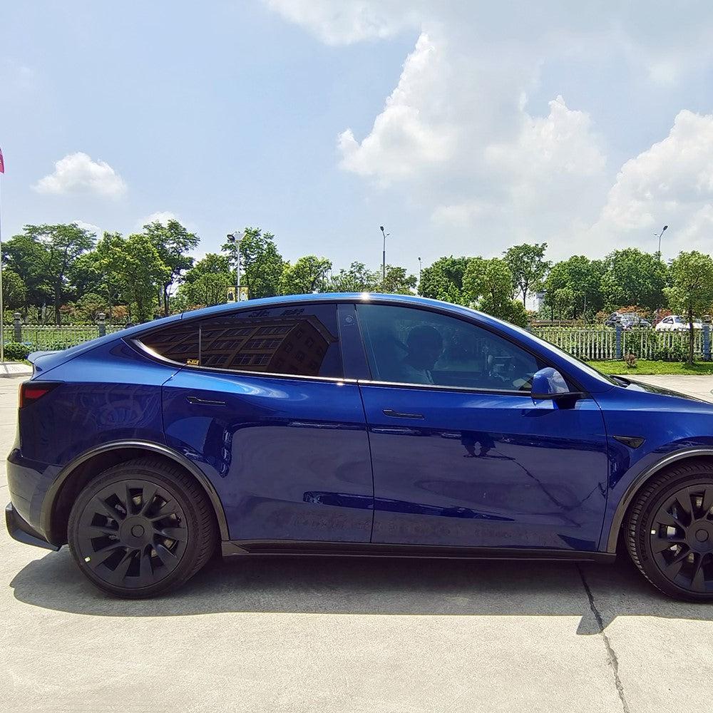 Tesla Model Y Pre-preg Carbon Fibre Fender Trims 19-23 by Carbon Factory-Carbon Factory