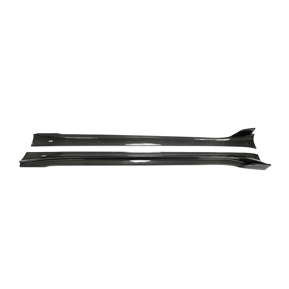 Tesla Model Y V Style Carbon Fibre Side Skirt 19-23-Carbon Factory