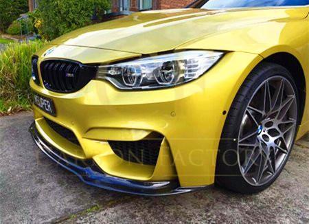 V Style Carbon Fibre Front Splitter for BMW F80 M3 F82 F83 M4 14-20-Carbon Factory