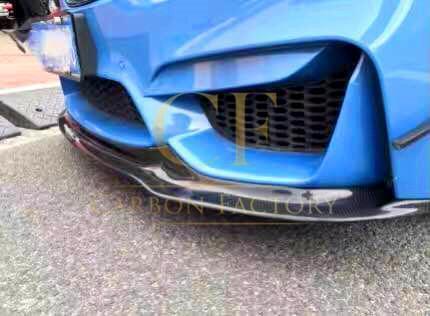 V Style Carbon Fibre Front Splitter for BMW F80 M3 F82 F83 M4 14-20-Carbon Factory