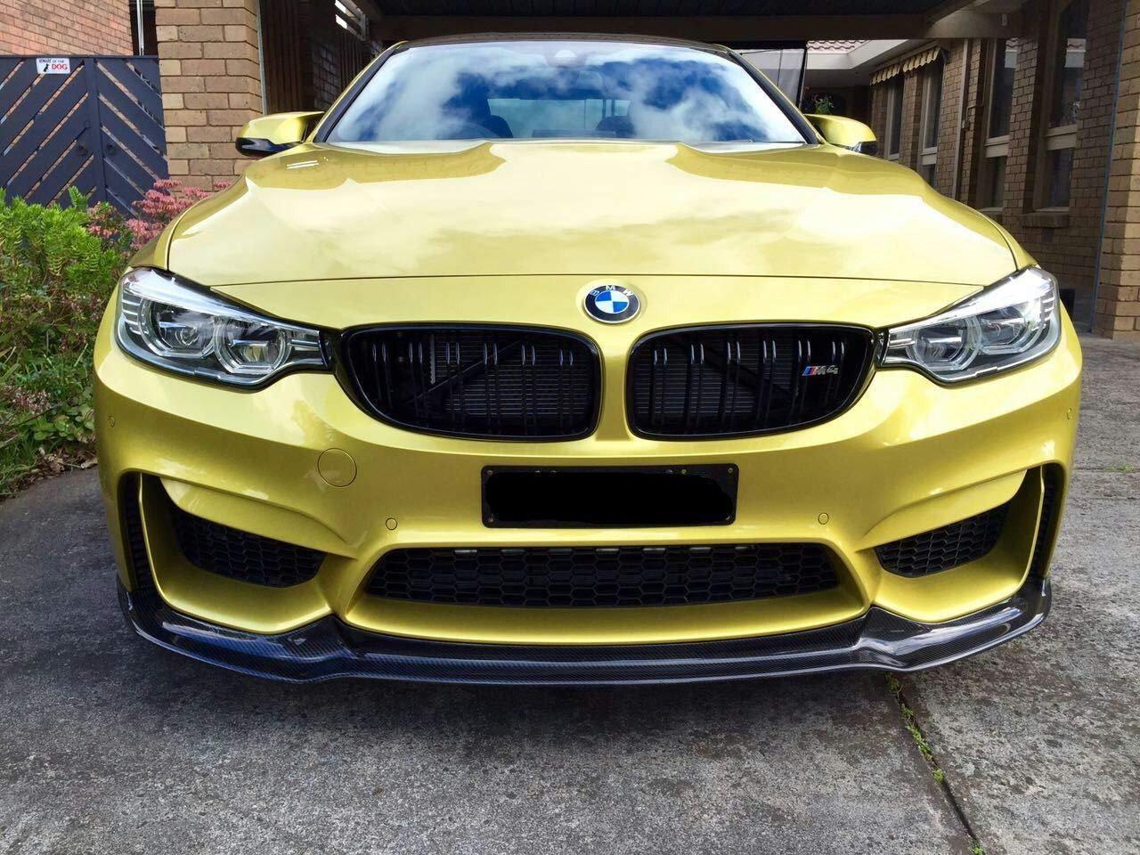 V Style Carbon Fibre Front Splitter for BMW F80 M3 F82 F83 M4 14-20-Carbon Factory