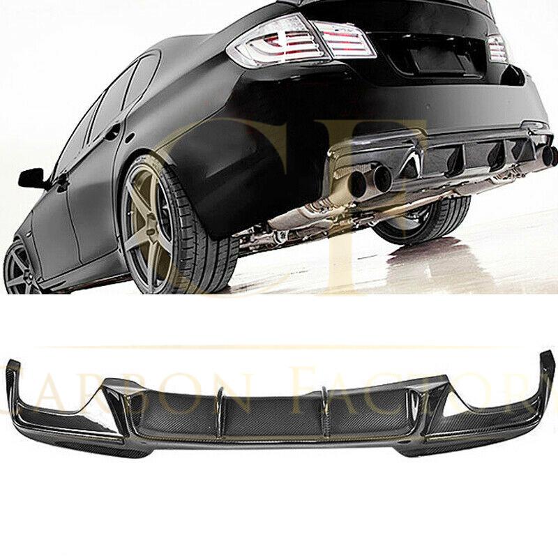 V Style Carbon Fibre Rear Diffuser for BMW F10 5 Series 10-17-Carbon Factory