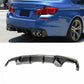 V Style Carbon Fibre Rear Diffuser for BMW F10 5 Series 10-17-Carbon Factory