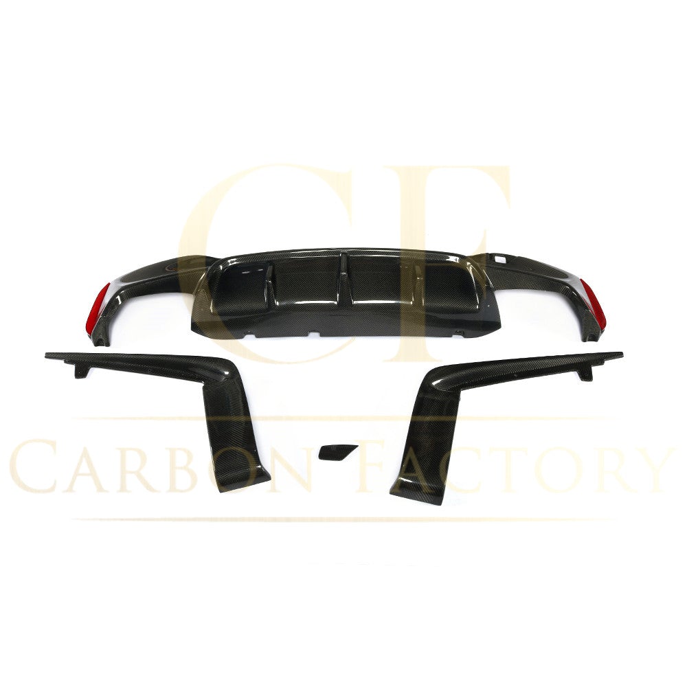 V Style Carbon Fibre Rear Diffuser for BMW G30 G31 5 Series M Sport F90 M5 17-23-Carbon Factory