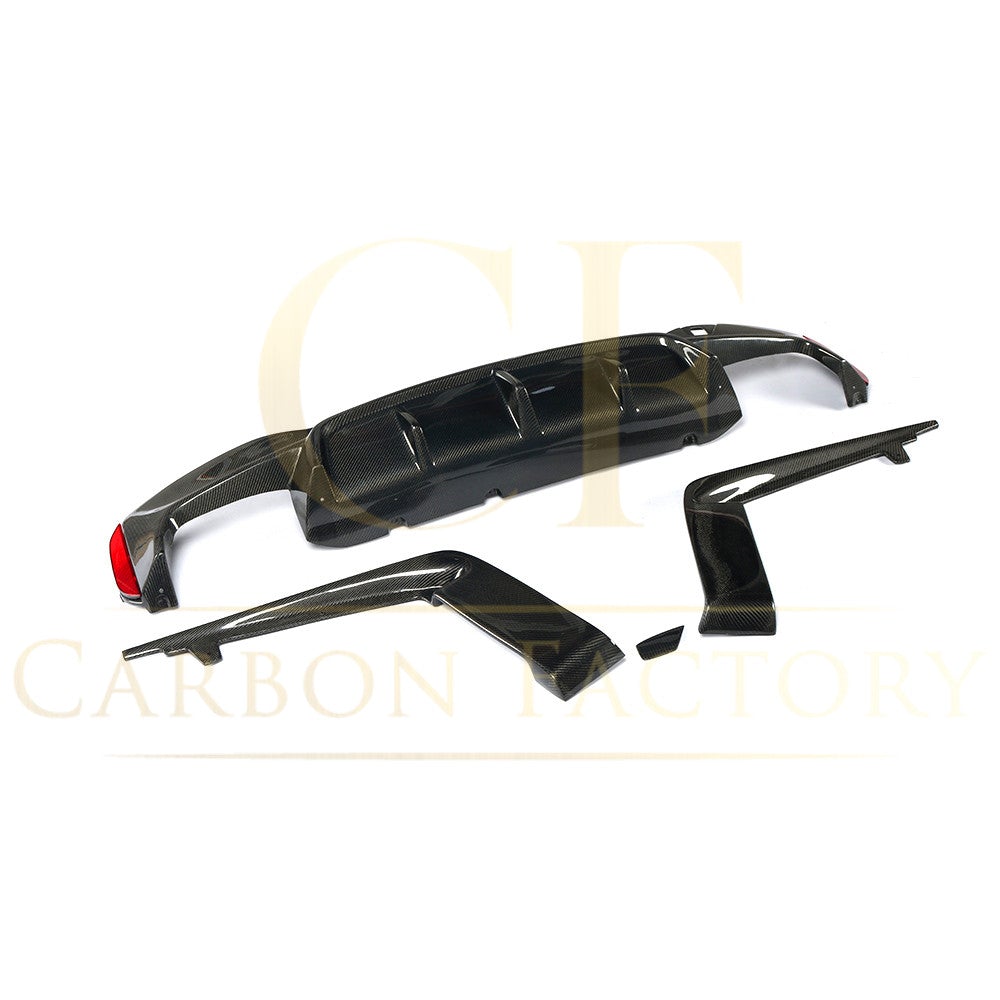 V Style Carbon Fibre Rear Diffuser for BMW G30 G31 5 Series M Sport F90 M5 17-23-Carbon Factory