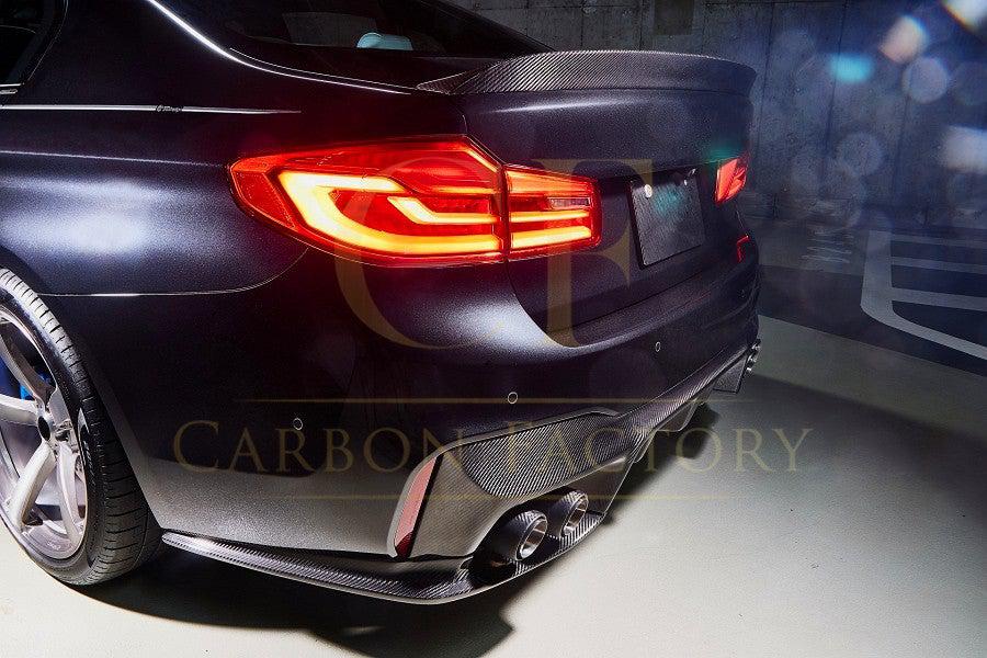 V Style Carbon Fibre Rear Diffuser for BMW G30 G31 5 Series M Sport F90 M5 17-23-Carbon Factory