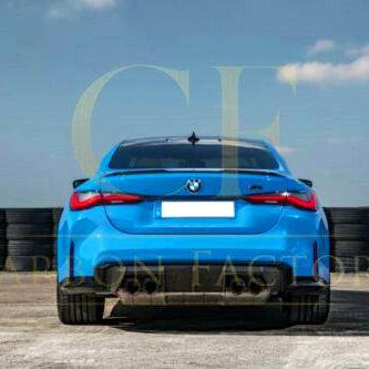 V Style Gloss Black Boot Spoiler for BMW G22 4 Series G82 M4 20-Present-Carbon Factory