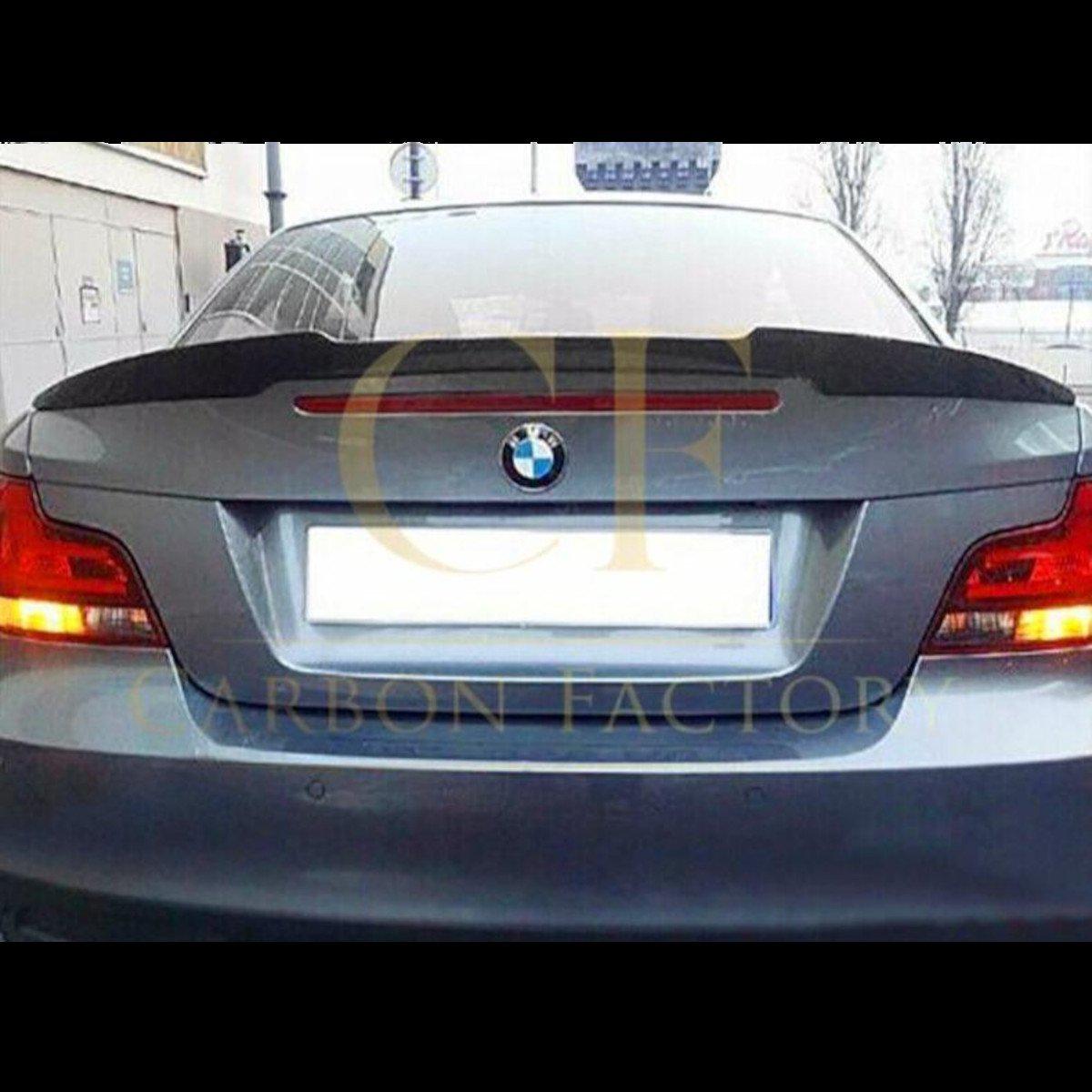 V Style Pre-Preg Carbon Fibre Boot Spoiler for BMW 1 Series E82 2007-2013-Carbon Factory