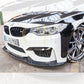 VR Style Carbon Fibre Front Splitter for BMW F80 M3 F82 F83 M4 14-20-Carbon Factory