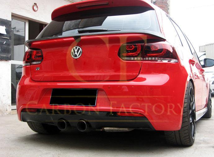 VW Golf MK6 GTI R20 Carbon Fibre Mid Spoiler 08-13 by Carbon Factory-Carbon Factory