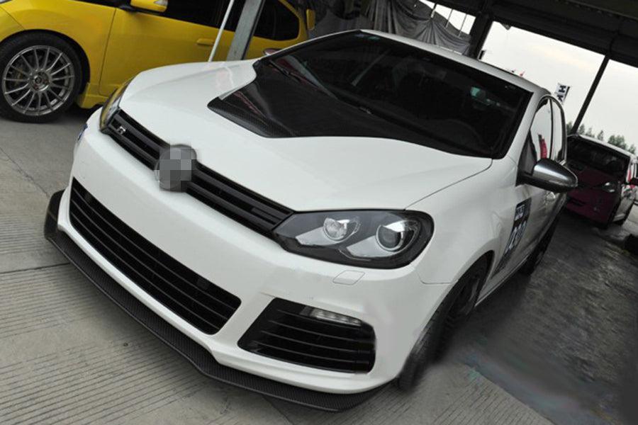 VW Golf MK6 R20 M Style Carbon Fibre Front Splitter 08-13 by Carbon Factory-Carbon Factory