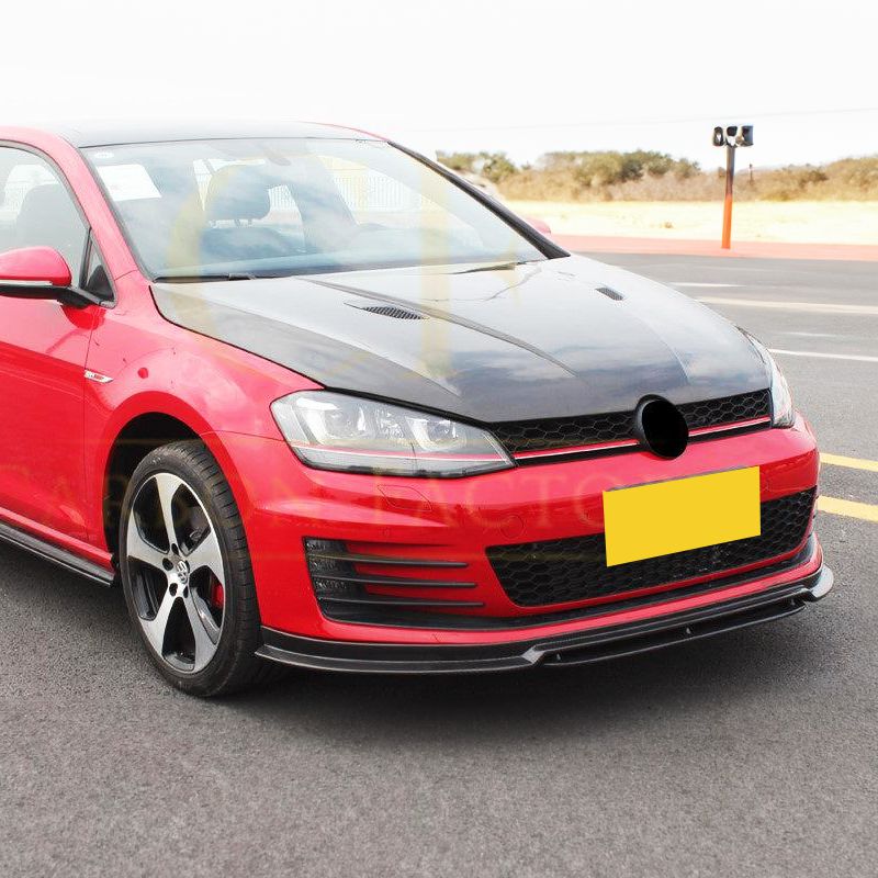 VW Golf MK7 GTI RZ Style Carbon Fibre Front Splitter 14-17-Carbon Factory