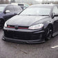 VW Golf MK7 GTI RZ Style Carbon Fibre Front Splitter 14-17-Carbon Factory