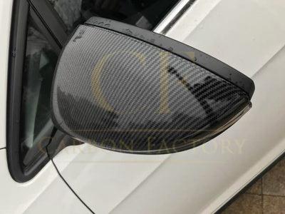 VW Golf MK7 MK7.5 inc GTI & R OEM Style Carbon Fibre Replacement Mirror Covers 14-20 by Carbon Factory-Carbon Factory