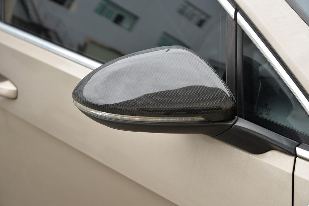 VW Golf MK7 MK7.5 inc GTI & R OEM Style Carbon Fibre Replacement Mirror Covers 14-20 by Carbon Factory-Carbon Factory