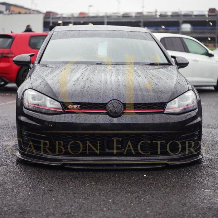 VW Golf MK7 MK7.5 inc GTI & R V Style Carbon Fibre Replacement Mirror Covers 14-20 by Carbon Factory-Carbon Factory