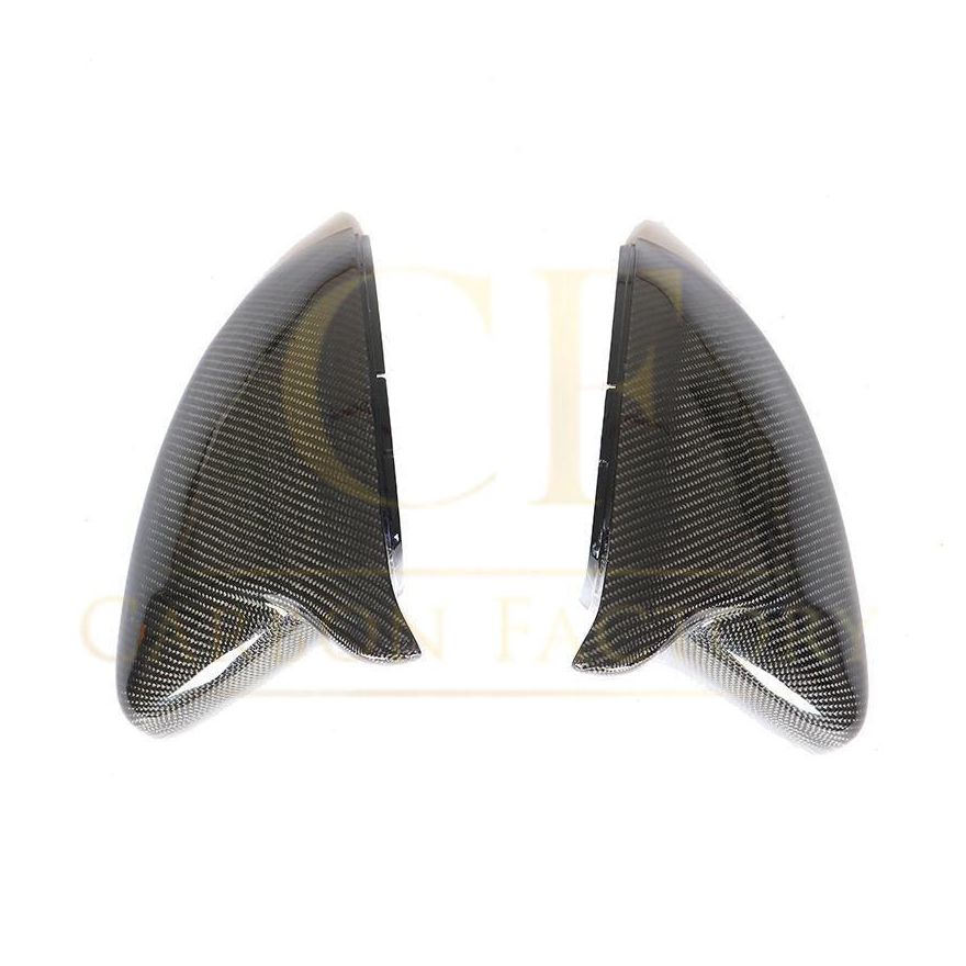 VW Golf MK7 MK7.5 inc GTI & R V Style Carbon Fibre Replacement Mirror Covers 14-20 by Carbon Factory-Carbon Factory