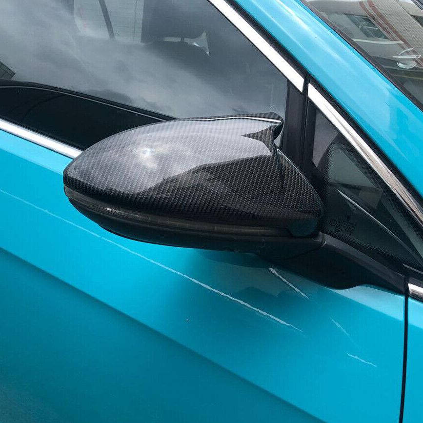 VW Golf MK7 MK7.5 inc GTI & R V Style Carbon Fibre Replacement Mirror Covers 14-20 by Carbon Factory-Carbon Factory