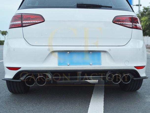 VW Golf MK7 R OS Style Carbon Fibre Rear Diffuser 14-17 by Carbon Factory-Carbon Factory