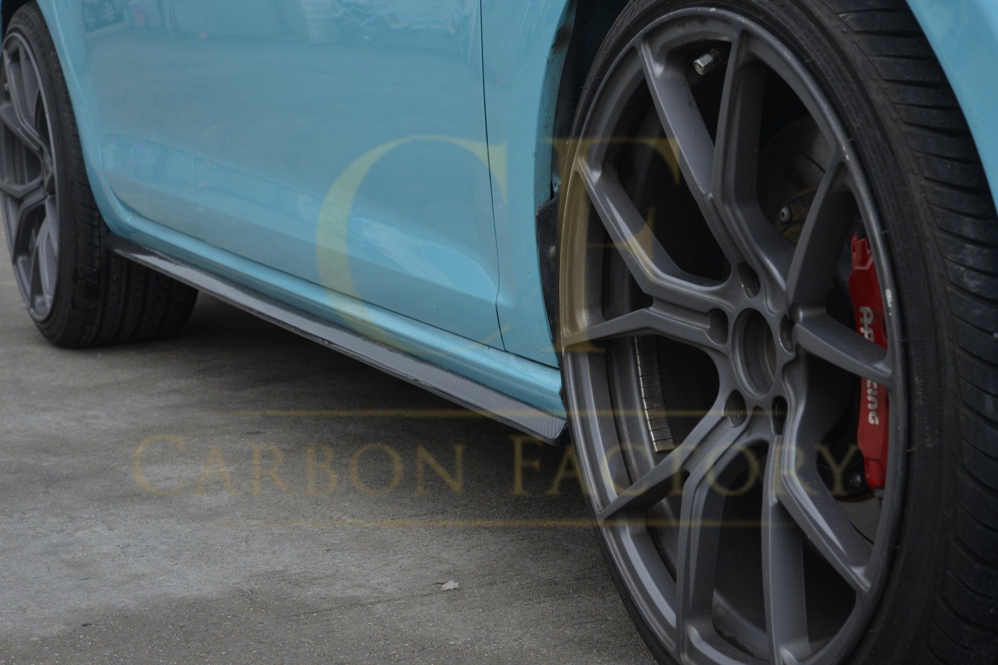 VW Golf MK7.5 inc R OEM Style Carbon Fibre Side Skirt 17-20 by Carbon Factory-Carbon Factory