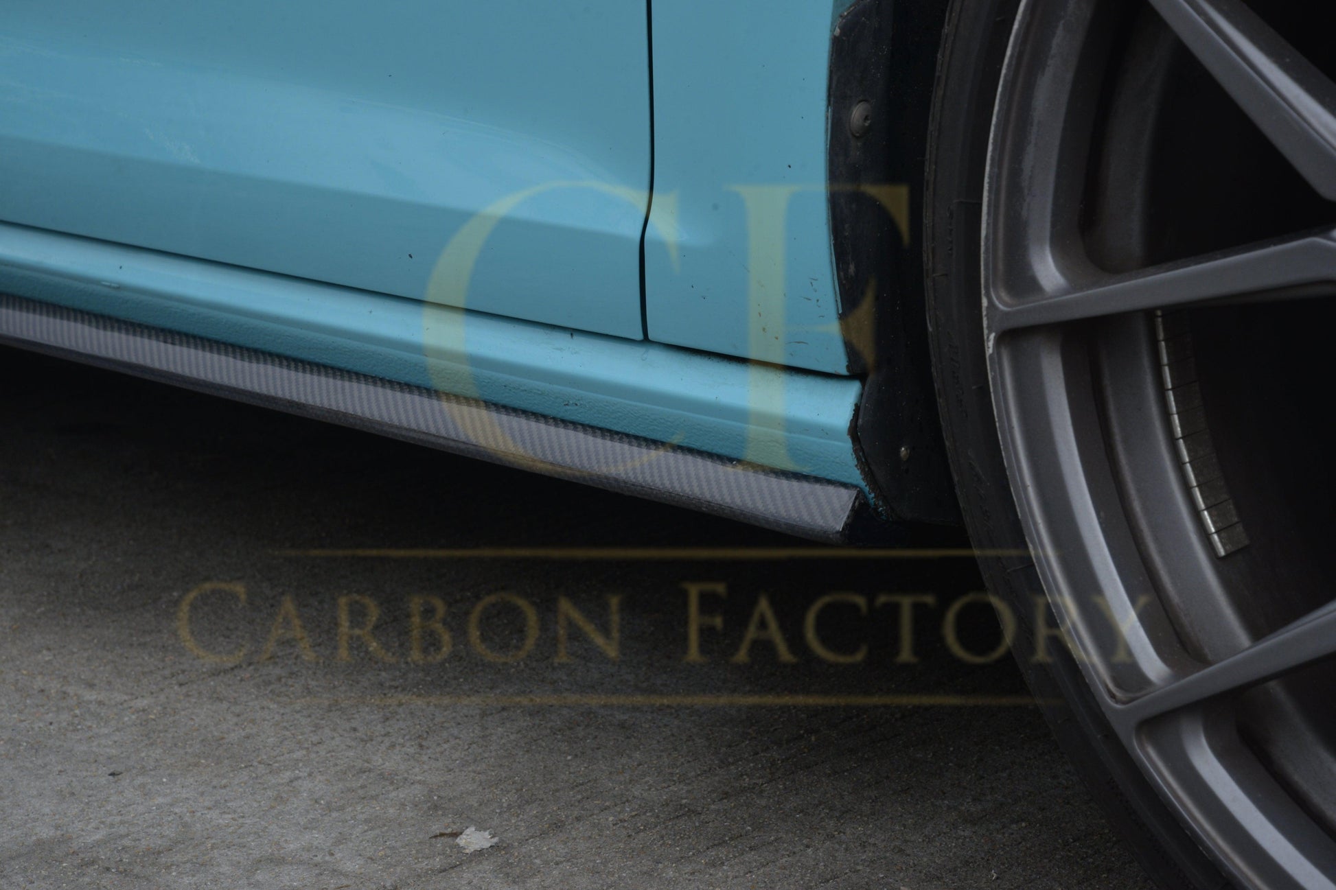 VW Golf MK7.5 inc R OEM Style Carbon Fibre Side Skirt 17-20 by Carbon Factory-Carbon Factory