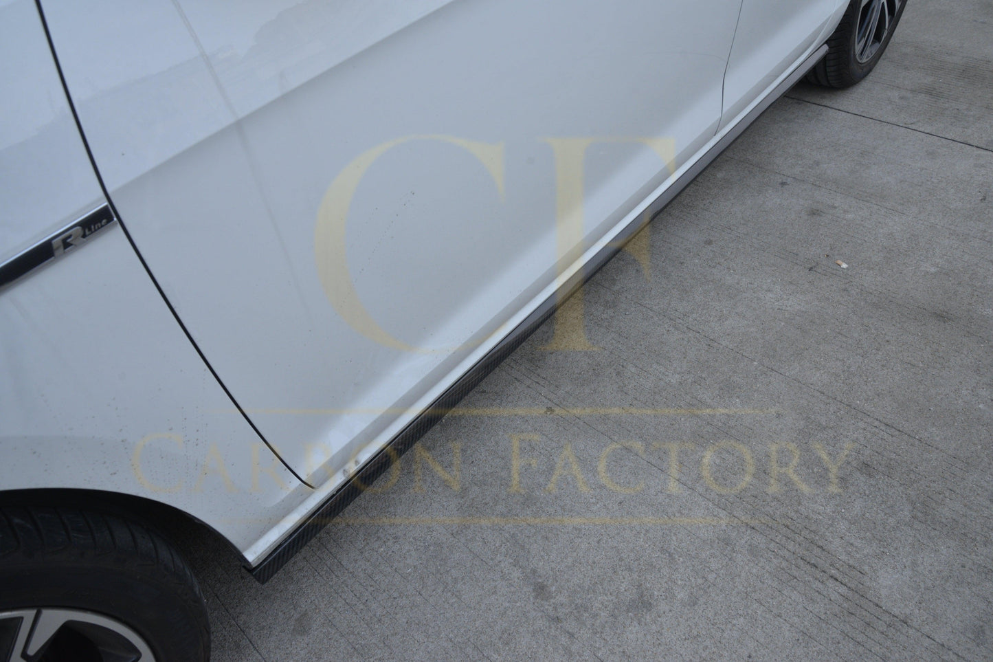 VW Golf MK7.5 inc R OEM Style Carbon Fibre Side Skirt 17-20 by Carbon Factory-Carbon Factory