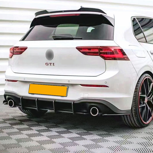 VW Golf MK8 GTI MAX Style Gloss Black Rear Trims 21-Present-Carbon Factory