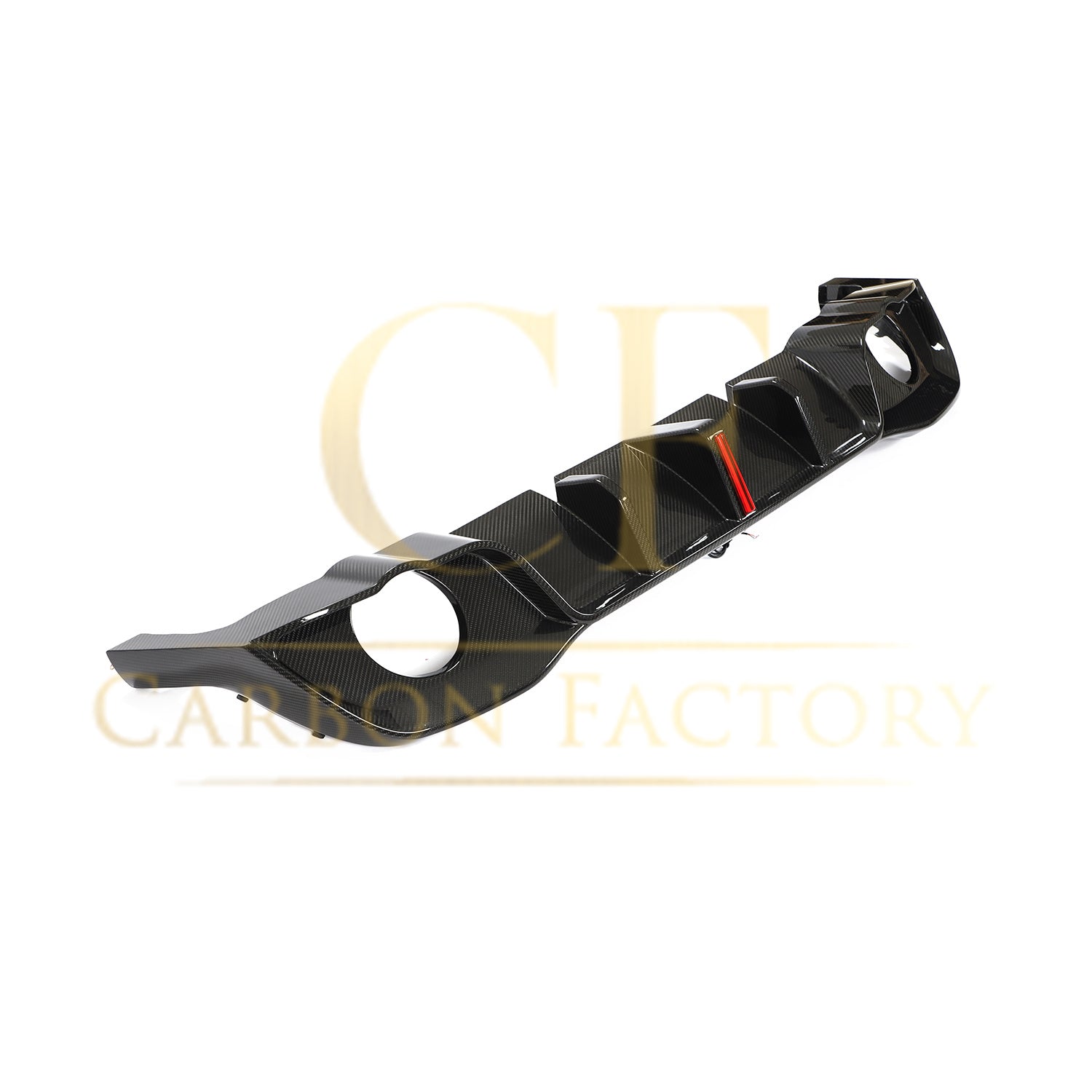 VW Golf MK8 GTI & R Line V Style Carbon Fibre Rear Diffuser 21-Present-Carbon Factory