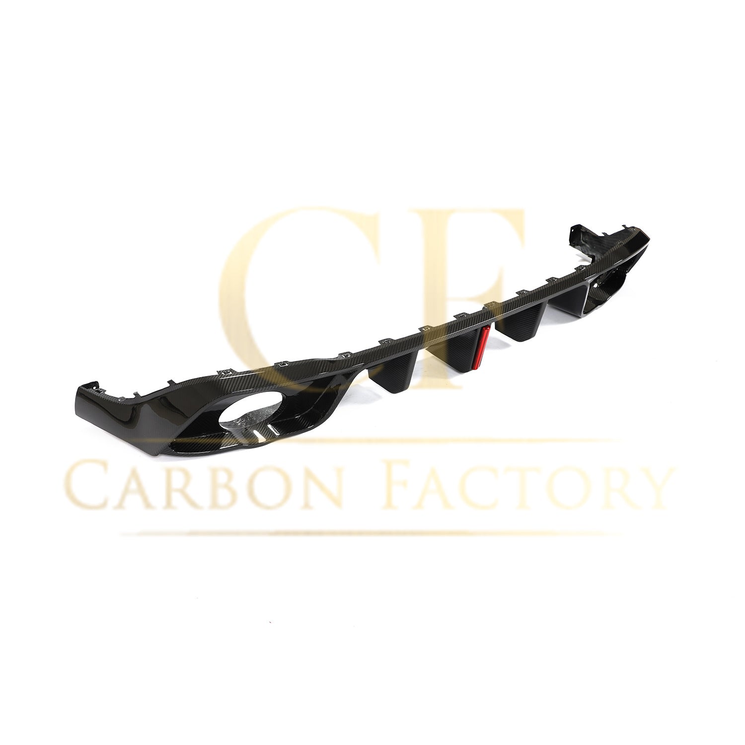 VW Golf MK8 GTI & R Line V Style Carbon Fibre Rear Diffuser 21-Present by Carbon Factory-Carbon Factory