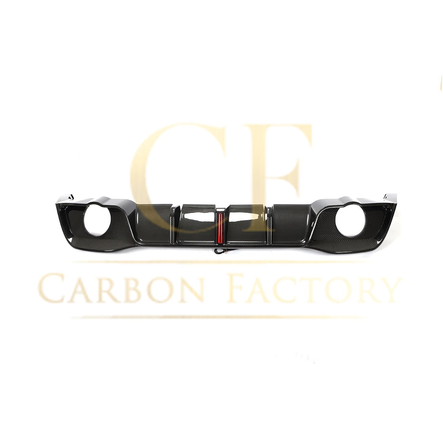 VW Golf MK8 GTI & R Line V Style Carbon Fibre Rear Diffuser 21-Present by Carbon Factory-Carbon Factory