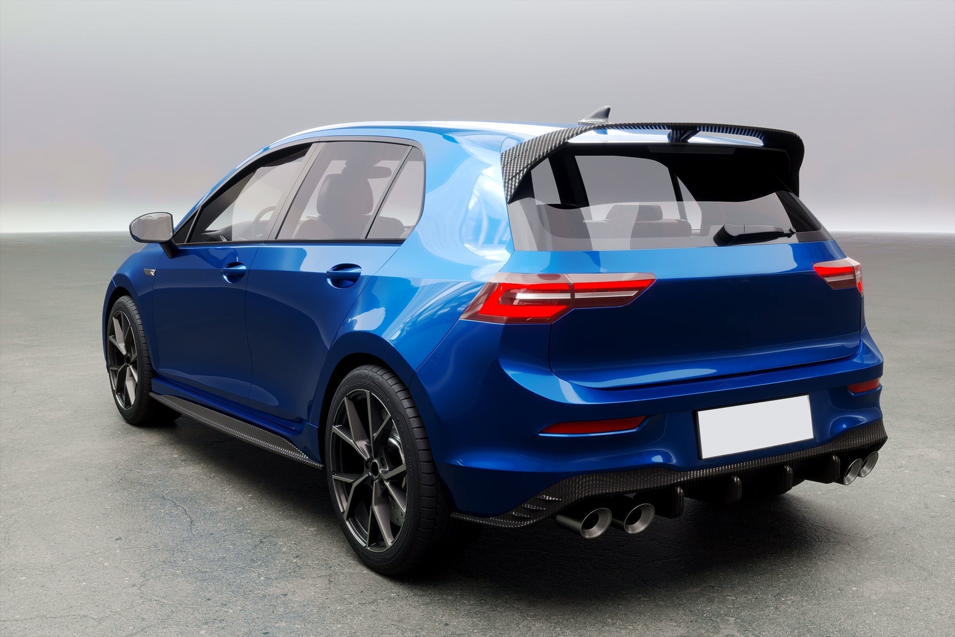 VW Golf MK8 inc GTI & R V Style Carbon Fibre Spoiler 21-Present by Carbon Factory-Carbon Factory