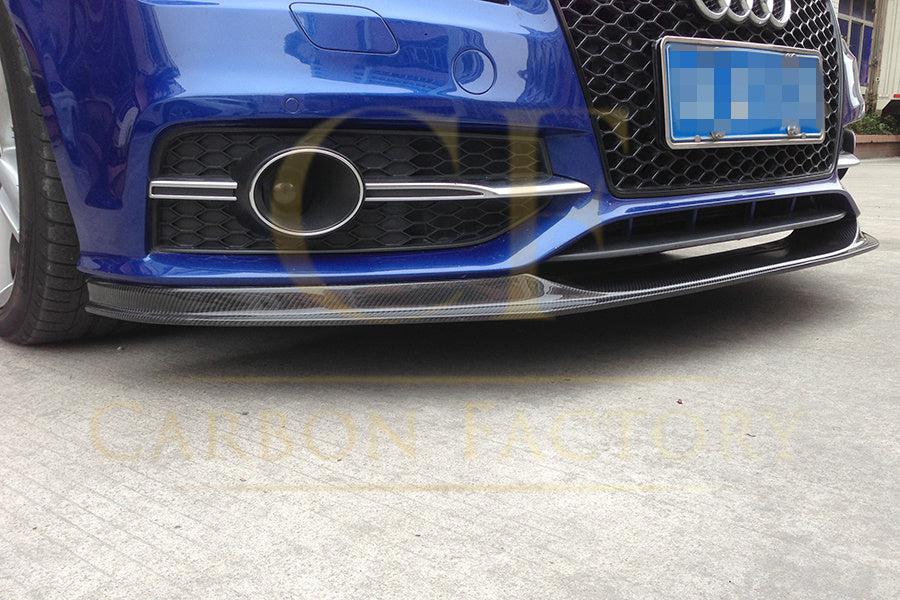 Audi 4G A7 S Line S7 V Style Carbon Fibre Front Splitter 10-18-Carbon Factory