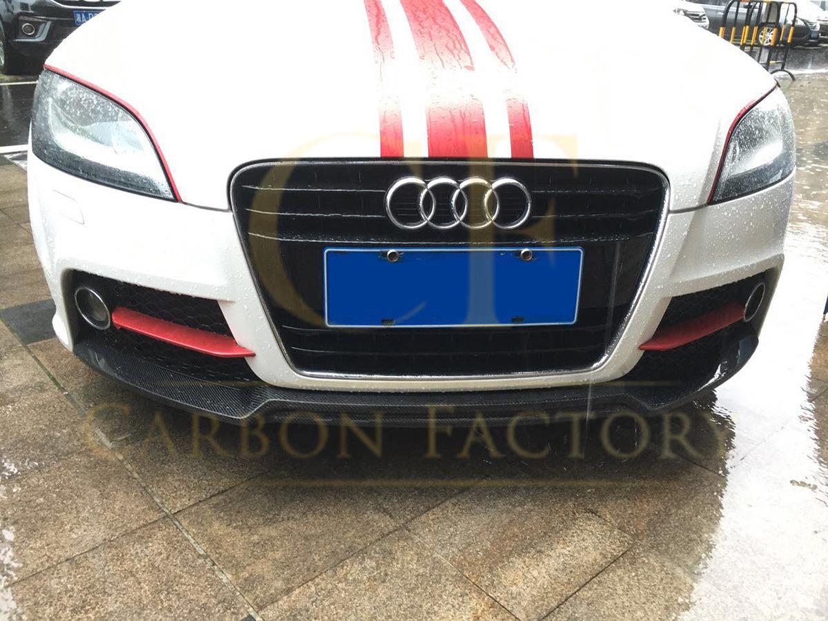 Audi 8J TT TTS MK2 V Style Carbon Fibre Front Splitter 07-14-Carbon Factory