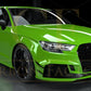 Audi 8V RS3 Saloon Carbon Fibre Front Bumper Trims 17-20-Carbon Factory